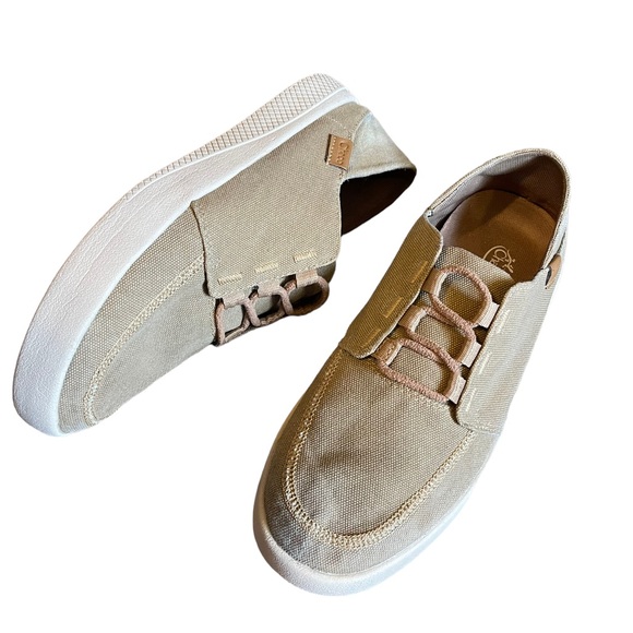 Chaco Shoes - Chaco Ojai 3-Eye Shoes Tan Canvas JCH108544 Women 10 Slip On Casual Sneaker Mule
